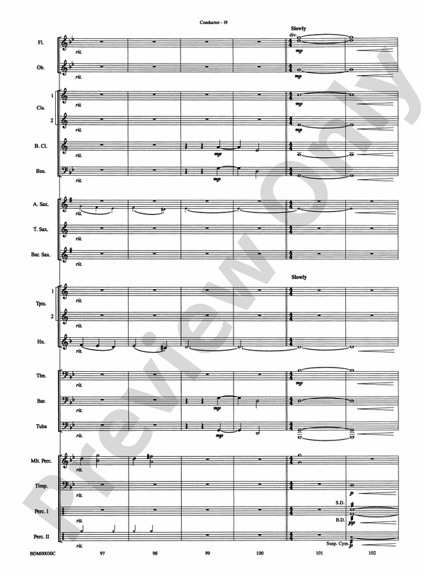 The Great Locomotive Chase - Concert Band Conductor Score & Parts (Digital Download)