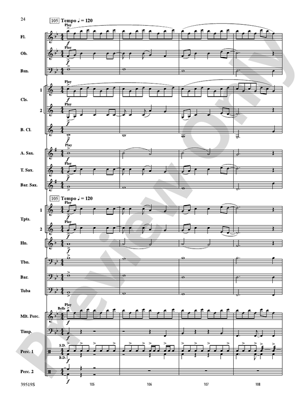 Zydeco Cajun Crawdad Dance - Concert Band Conductor Score & Parts (Digital Download)