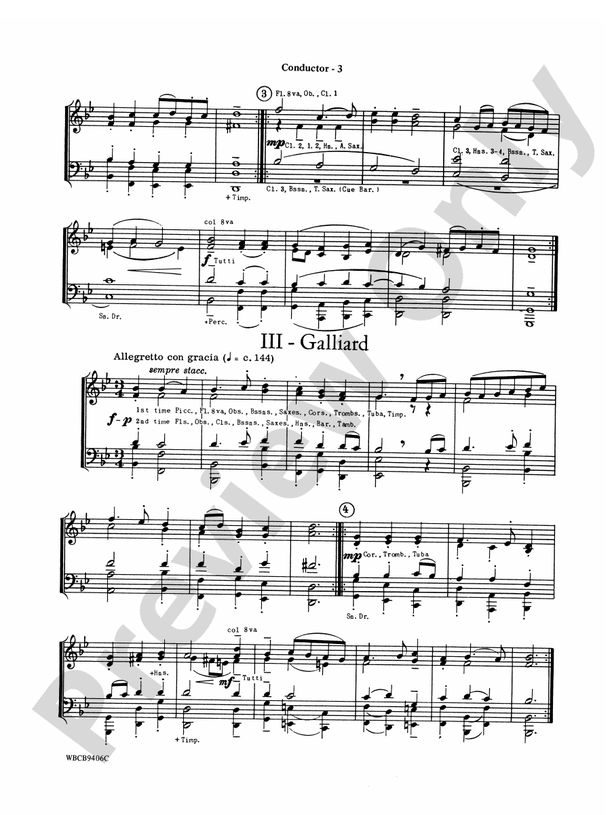 Court Festival (Suite for Concert Band) - Concert Band Conductor Score & Parts (Digital Download)
