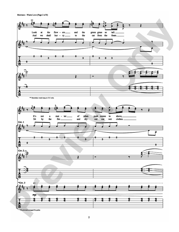 Warm Love - Guitar TAB (Digital Download)