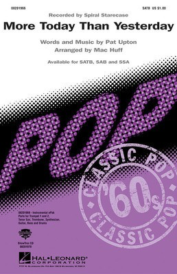 More Today Than Yesterday - Pat Upton - SATB Mac Huff Hal Leonard Choral Score Octavo