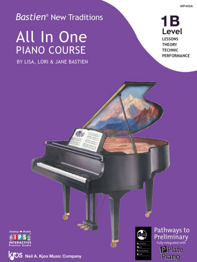 Bastien New Traditions All-In-One Piano Course Level 1B - Piano by Bastien Kjos WP453A