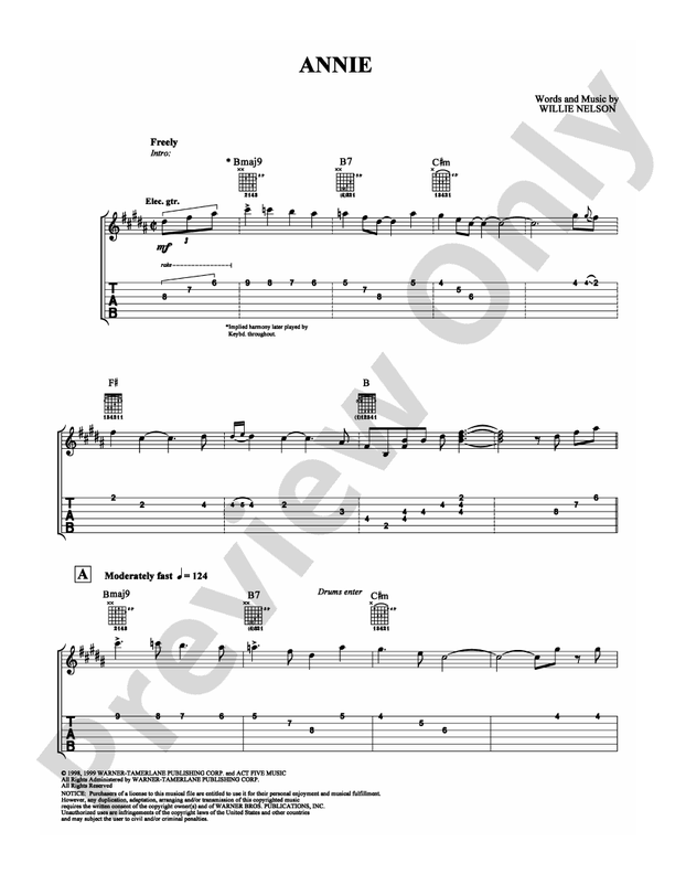 Annie - Guitar TAB (Digital Download)