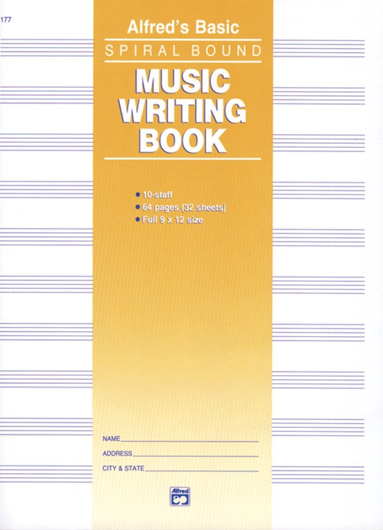 MANUSCRIPT BK 10 STAVE  64 PAGES SPIRAL