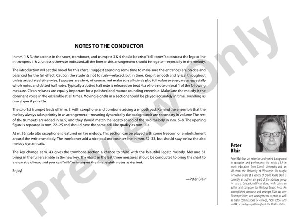 I'll Be Home for Christmas – Jazz Ensemble Conductor Score & Parts (Digital Download)