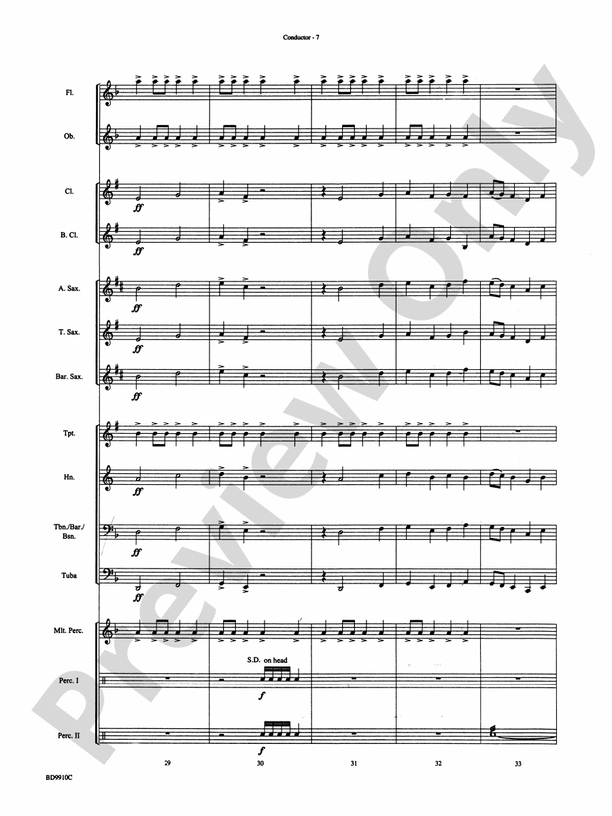 Voodoo Dance - Concert Band Conductor Score & Parts (Digital Download)