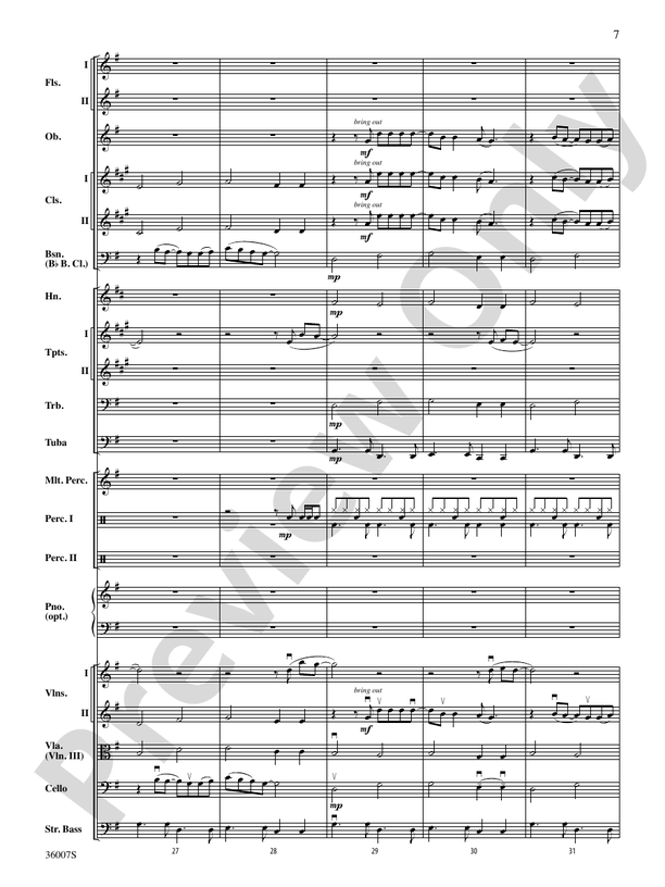Hold My Hand - Full Orchestra Conductor Score & Parts (Digital Download)