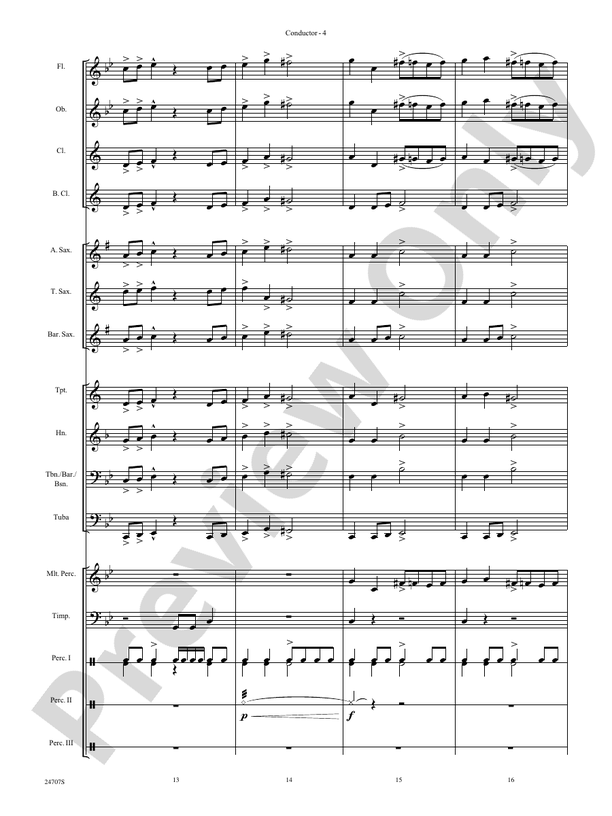 Hope Rising - Concert Band Conductor Score & Parts (Digital Download)