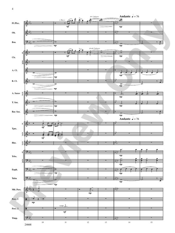 A Prairie Portrait - Concert Band Conductor Score & Parts (Digital Download)