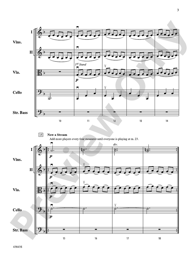 A River Rhapsody – String Orchestra Conductor Score & Parts (Digital Download)