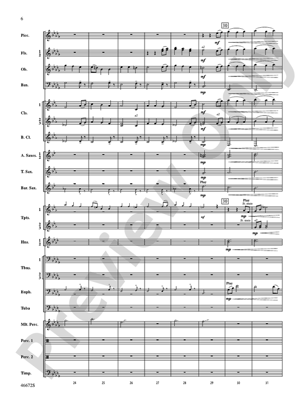 Variants on an English Sea Song - Concert Band Conductor Score & Parts (Digital Download)