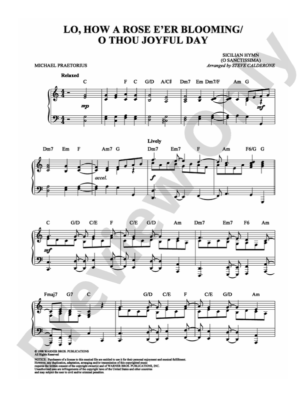 Lo, How a Rose E'er Blooming - DSM-PS-0004318 - Piano (Digital Download)