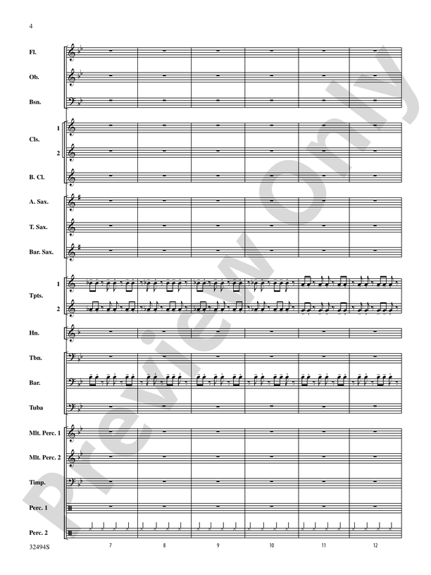 Chasing Orion - Concert Band Conductor Score & Parts (Digital Download)