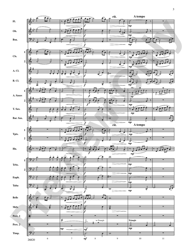 Reflection and Celebration - Concert Band Conductor Score & Parts (Digital Download)