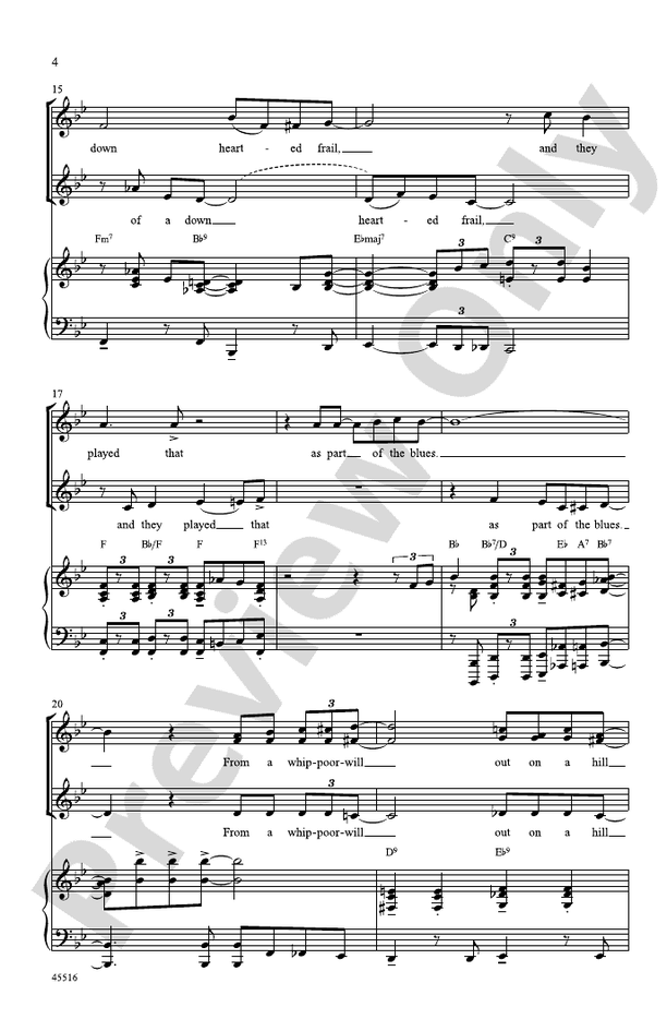 Blues Back to Back – SSA Choral Octavo (Digital Download)