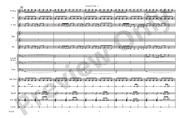 Roar – Marching Band Conductor Score & Parts (Digital Download)