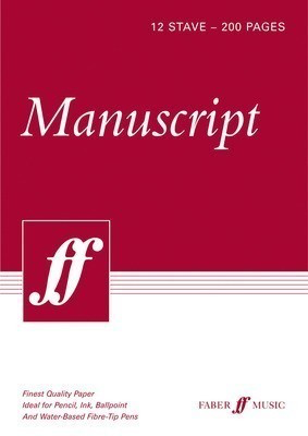 MANUSCRIPT A4 12 STAVE 200PP WHITE PAD