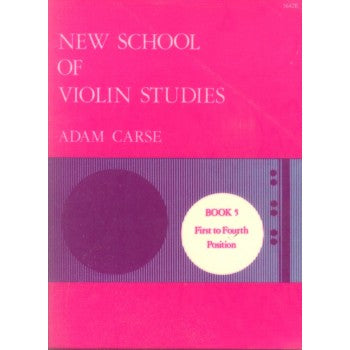 Carse New School of Violin Studies Book 5