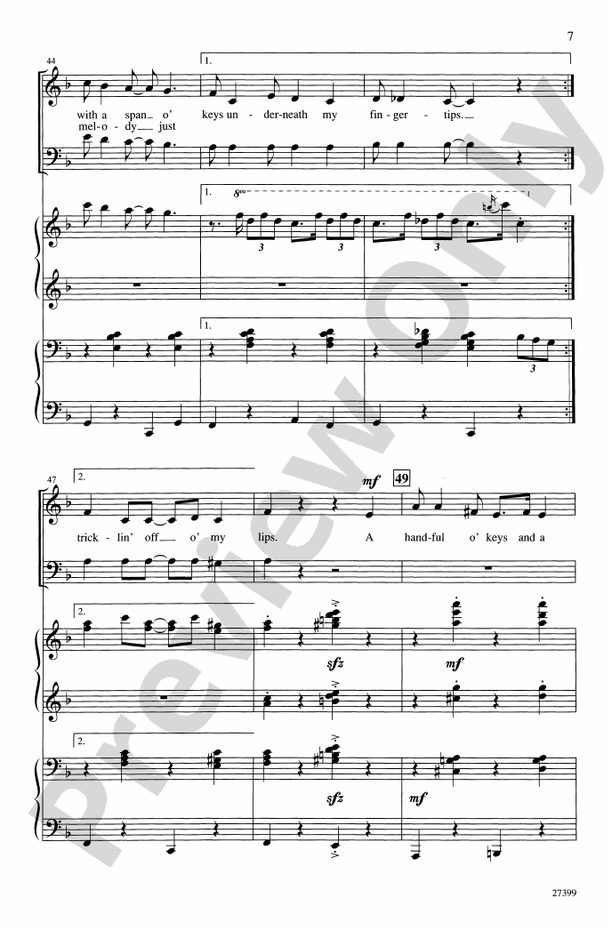 Handful of Keys (from Ain't Misbehavin') – SATB Choral Octavo (Digital Download)