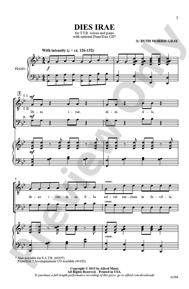 Dies Irae – TTB Choral Octavo (Digital Download)