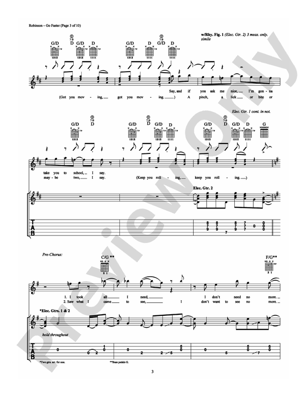 Go Faster - Guitar TAB (Digital Download)