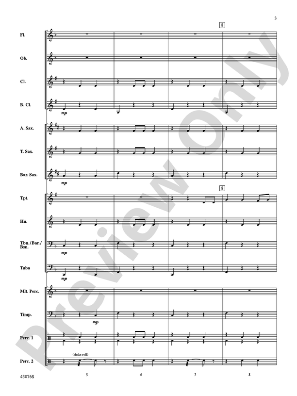 Las Mananitas - Concert Band Conductor Score & Parts (Digital Download)