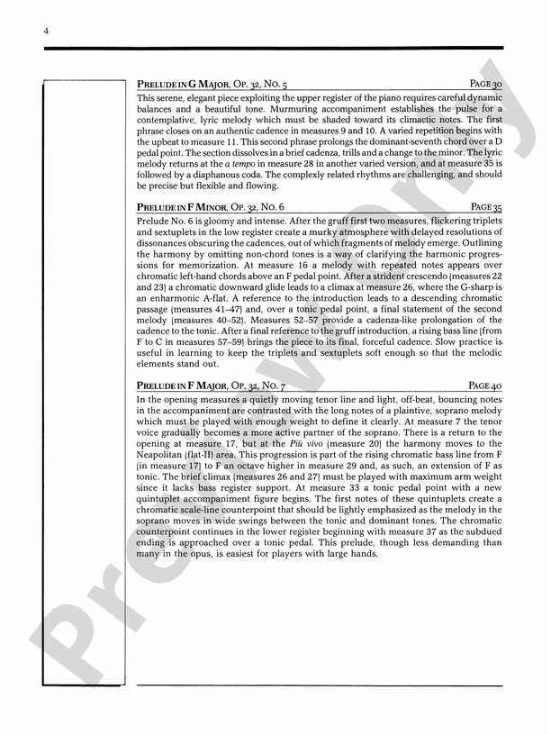 Rachmaninoff - 13 Preludes, Opus 32 - Piano (Digital Download)