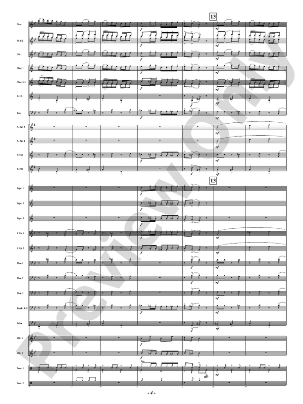 Arkansas Huskin' Bee - Concert Band Conductor Score & Parts(Digital Download)