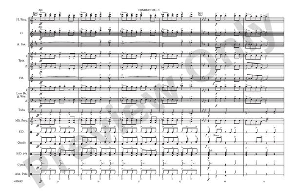 Spirit in the Sky (from Guardians of the Galaxy) – Marching Band Conductor Score & Parts (Digital Download)