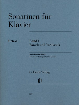 Sonatinas Bk 1 Baroque And Pre Classical Urtext - Various - Piano G. Henle Verlag Piano Solo