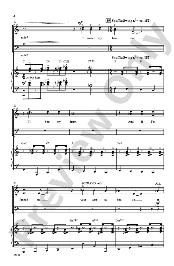 Don't Rain on My Parade – SAB Choral Octavo (Digital Download)