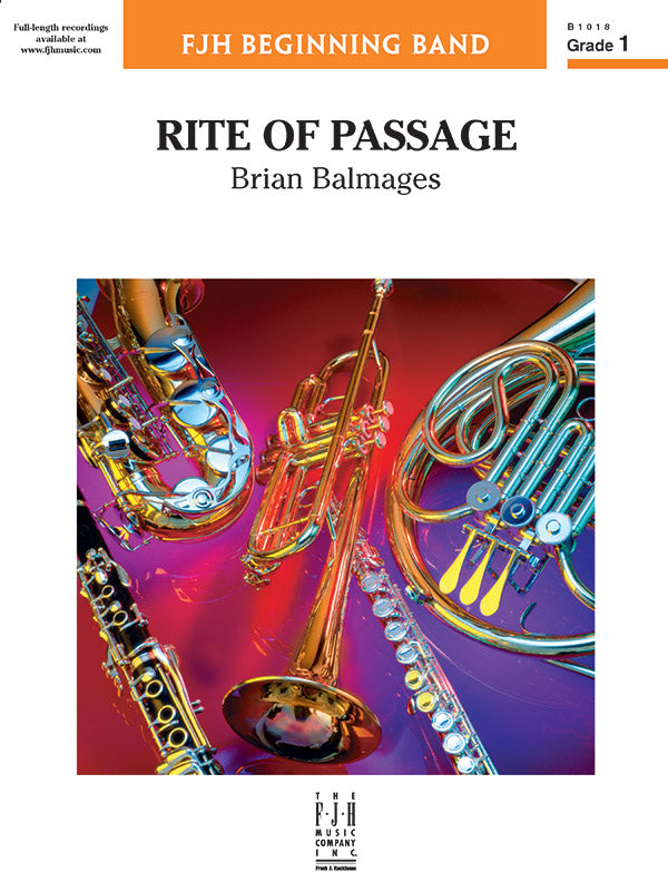 Rite of Passage - Concert Band Conductor Score & Parts (Digital Download)