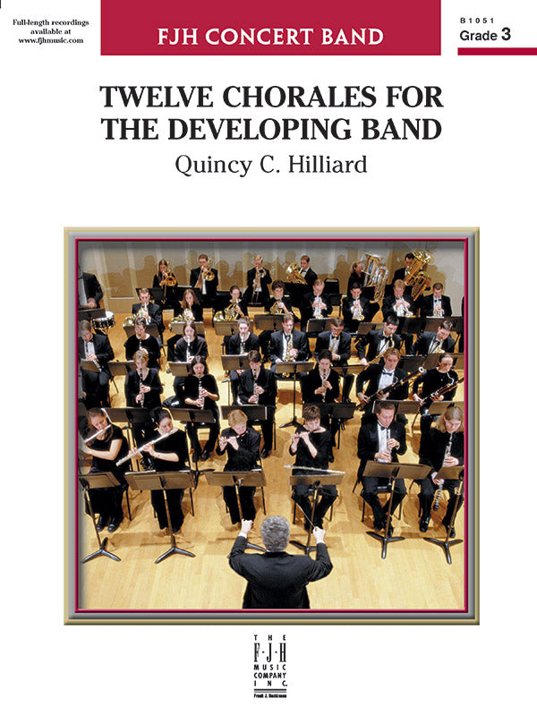 Twelve Chorales for the Developing Band - Concert Band Conductor Score & Parts (Digital Download)