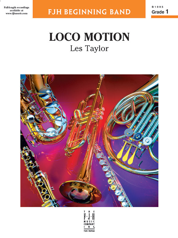 Loco Motion - Grade 1 - Concert Band Conductor Score & Parts (Digital Download)