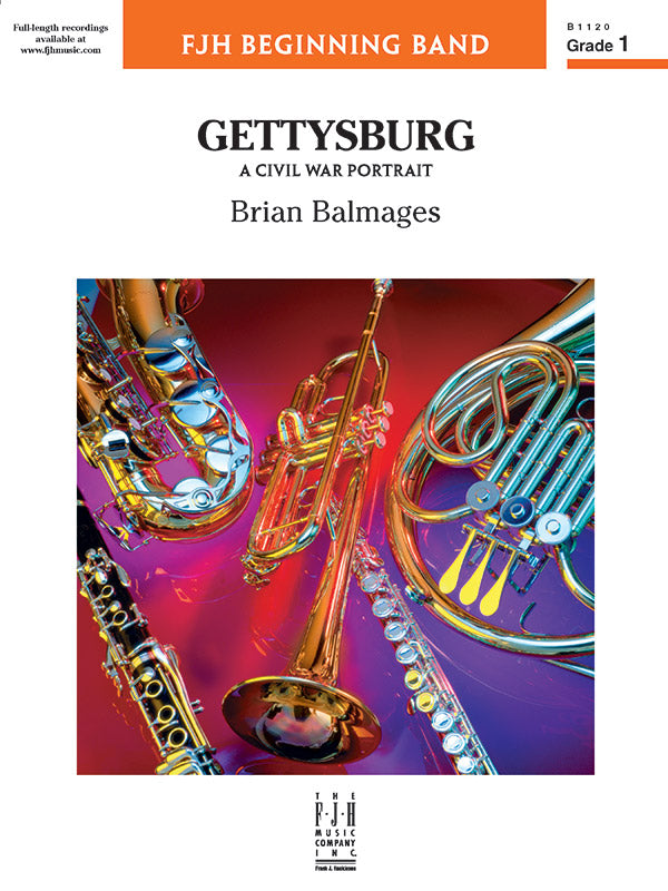 Gettysburg (A Civil War Portrait) - Concert Band Conductor Score & Parts (Digital Download)