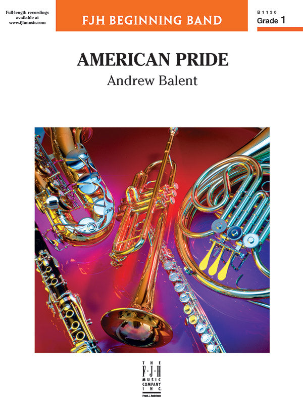 American Pride - Grade 1 - Concert Band Conductor Score & Parts (Digital Download)