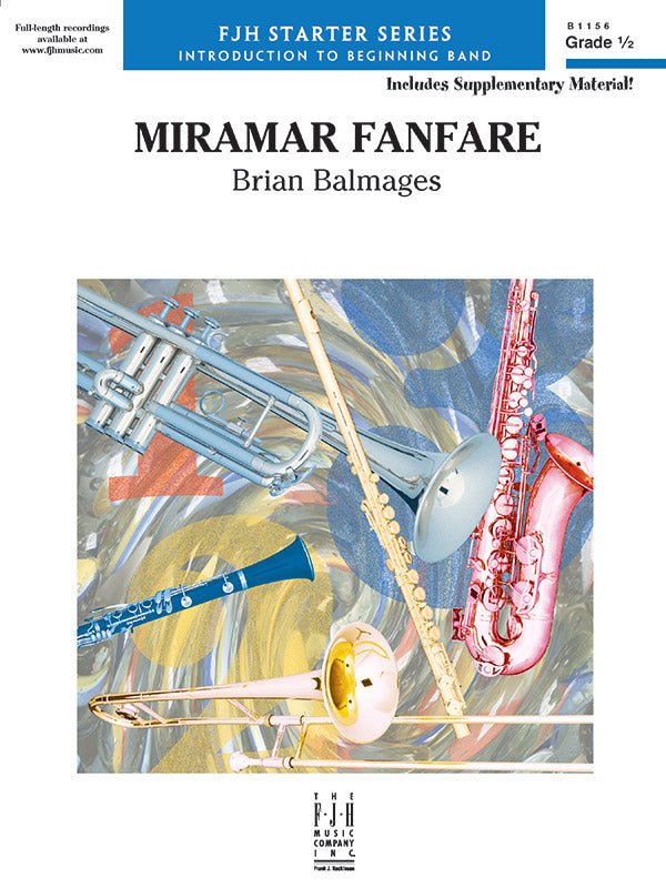 Miramar Fanfare - Concert Band Conductor Score & Parts (Digital Download)
