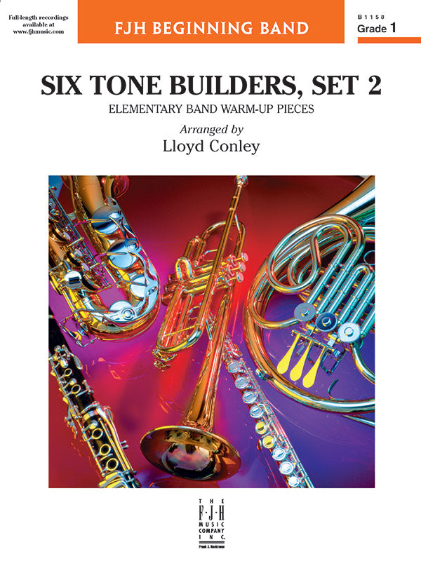 Six Tone Builders, Set 2 - Concert Band Conductor Score & Parts (Digital Download)
