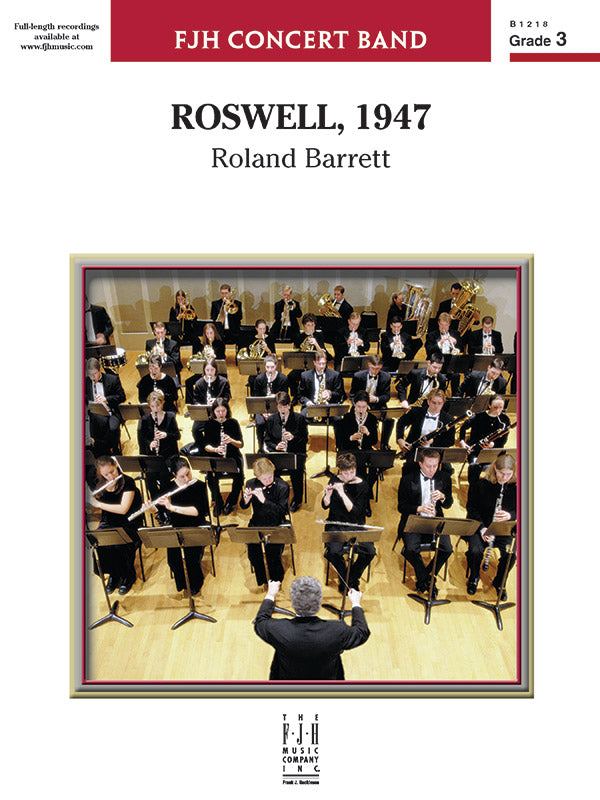 Roswell, 1947 - Concert Band Conductor Score & Parts (Digital Download)