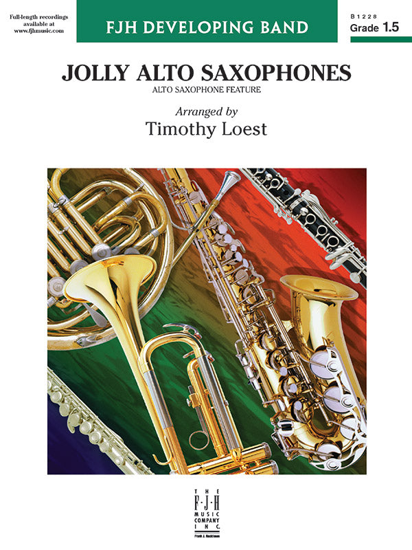 Jolly Alto Saxophones - Concert Band Conductor Score & Parts (Digital Download)