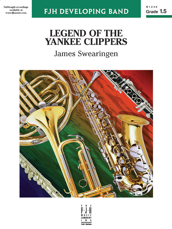 Legend of the Yankee Clippers - Concert Band Conductor Score & Parts (Digital Download)