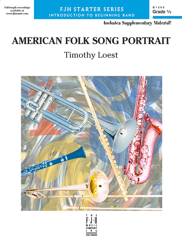 American Folk Song Portrait - Concert Band Conductor Score & Parts (Digital Download)