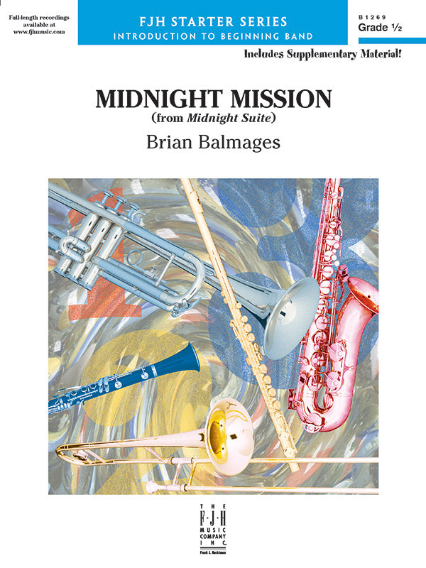 Midnight Mission (From Midnight Suite) - Concert Band Conductor Score & Parts (Digital Download)