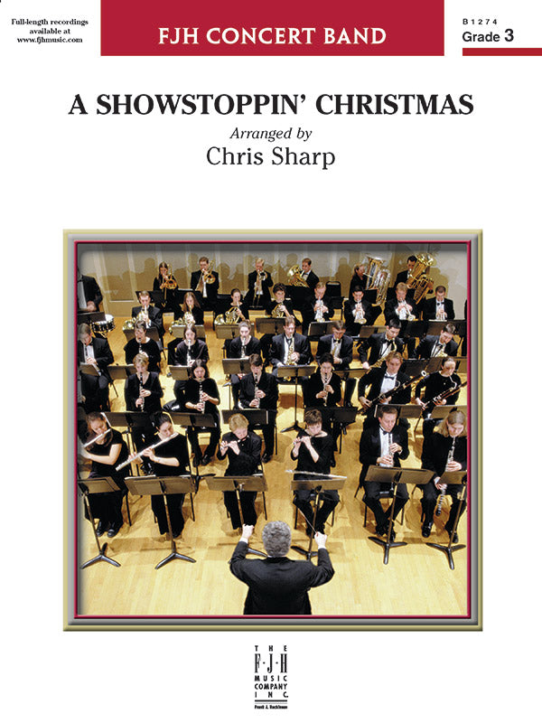 A Showstoppin' Christmas - Concert Band Conductor Score & Parts (Digital Download)