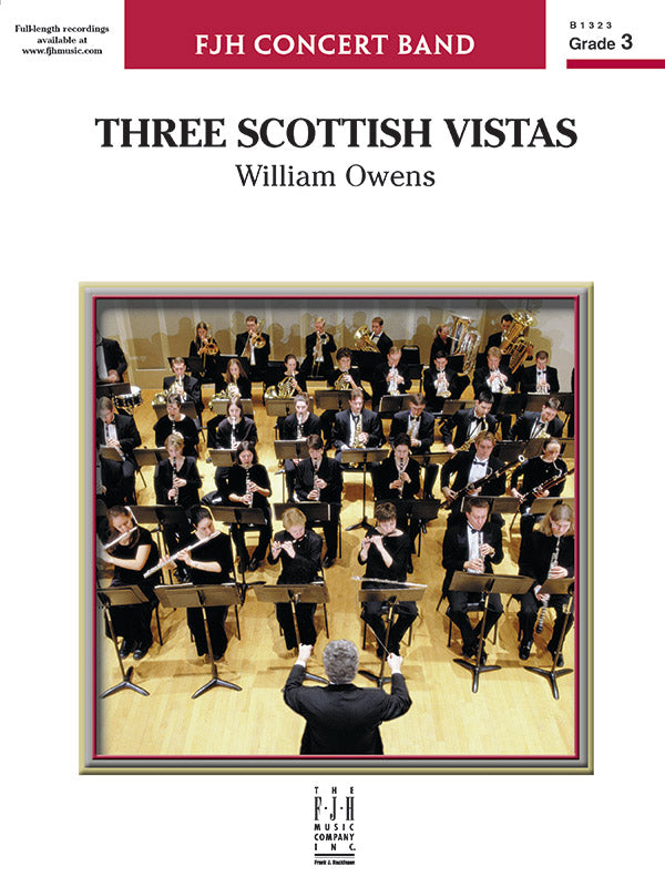 Three Scottish Vistas - Concert Band Conductor Score & Parts (Digital Download)