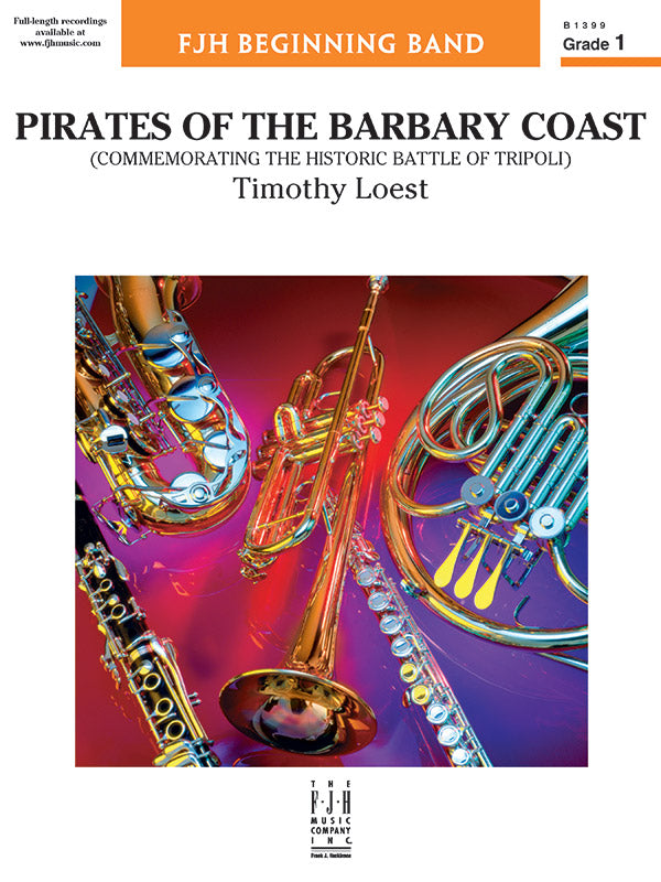 Pirates of the Barbary Coast - Concert Band Conductor Score & Parts (Digital Download)