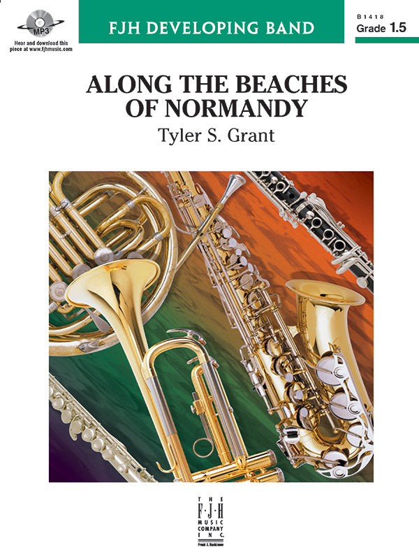 Along the Beaches of Normandy - Concert Band Conductor Score & Parts (Digital Download)