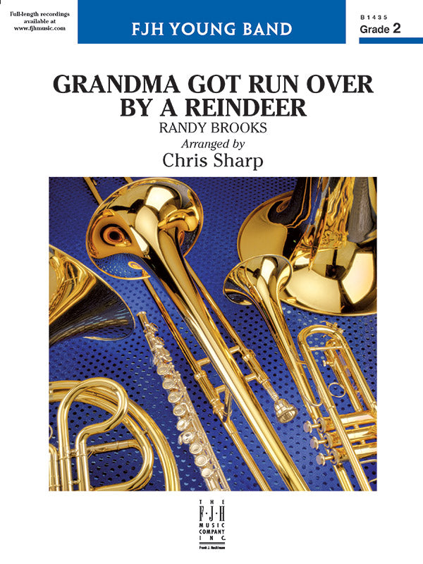 Grandma Got Run Over by a Reindeer - Grade 2 - Concert Band Conductor Score & Parts (Digital Download)