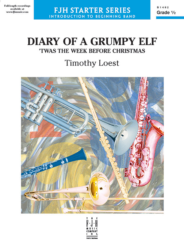 Diary of a Grumpy Elf - Concert Band Conductor Score & Parts (Digital Download)