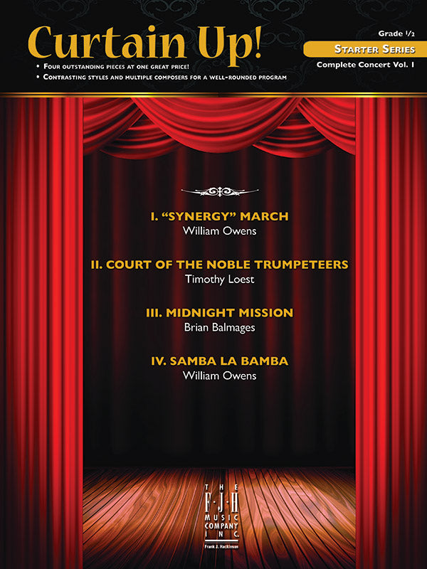 Curtain Up! (Complete Concert Starter Series Vol. 1) - Concert Band Conductor Score & Parts (Digital Download)